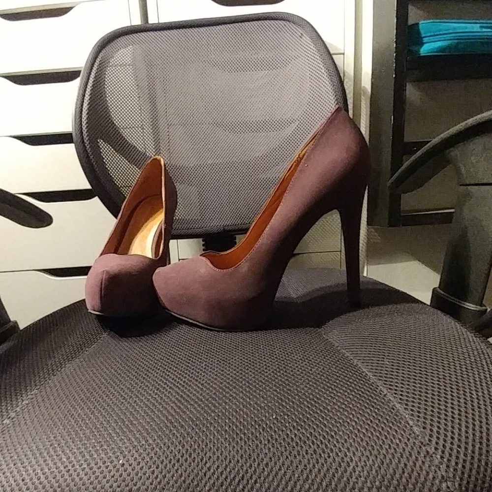 Plum colored heels